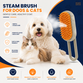 Steam Brush for Dogs & Cats | 3-in-1 Pet Grooming & Massage Brush with One-Click Spray