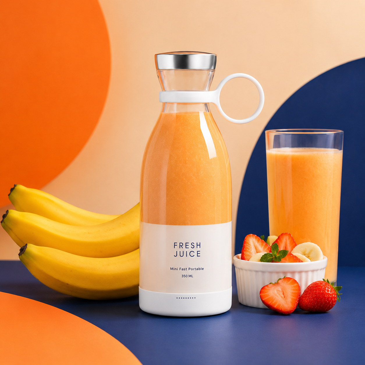 Electric Portable Mini Fruit Juicer Bottle | USB Rechargeable Personal Blender