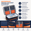 Waterproof Document Storage Bag | Travel Organizer Case