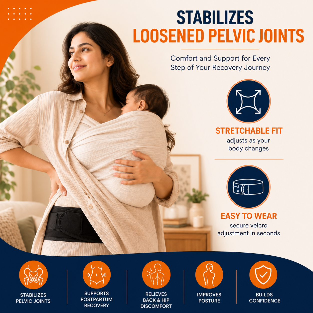 3-in-1 Post Pregnancy Belt | Postpartum Recovery Support Belt