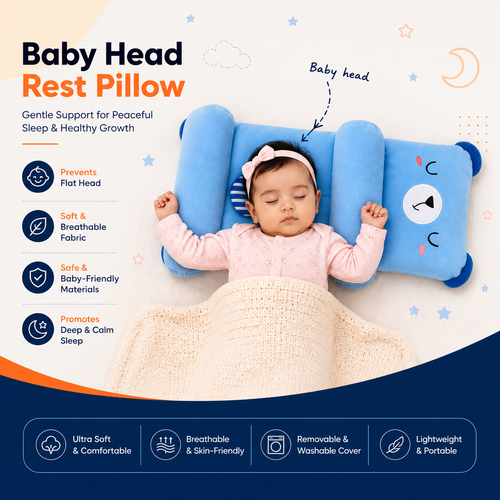 Baby Head Rest Pillow – Gentle Support for Peaceful Sleep