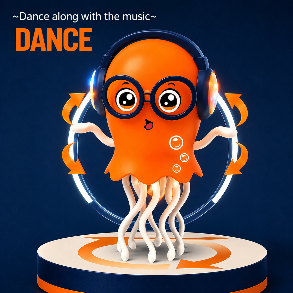 Dancing Jellyfish Toy for Kids | Musical LED Robot Toy